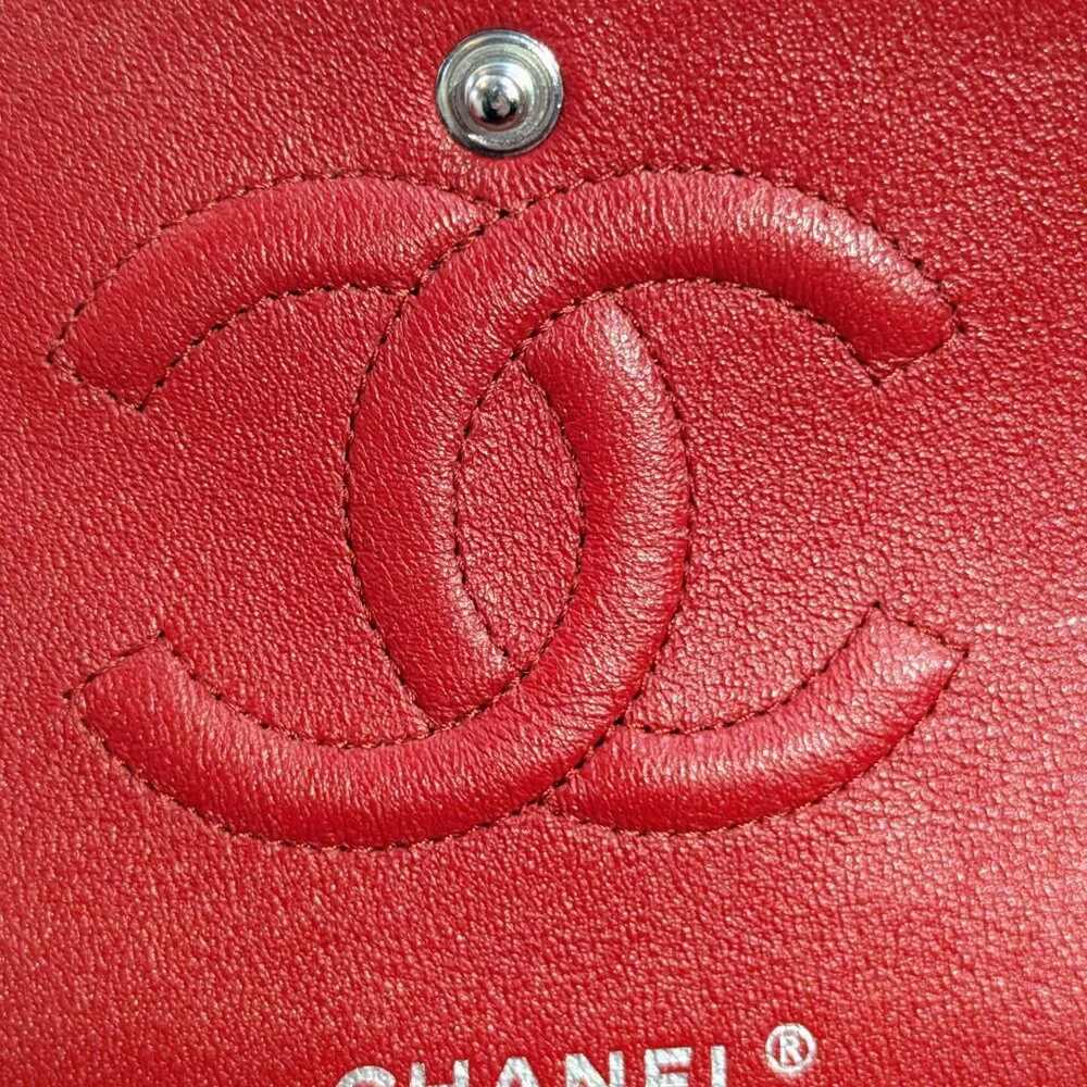 Chanel 17B Red Medium Classic Double Flap - Picture 10 of 16